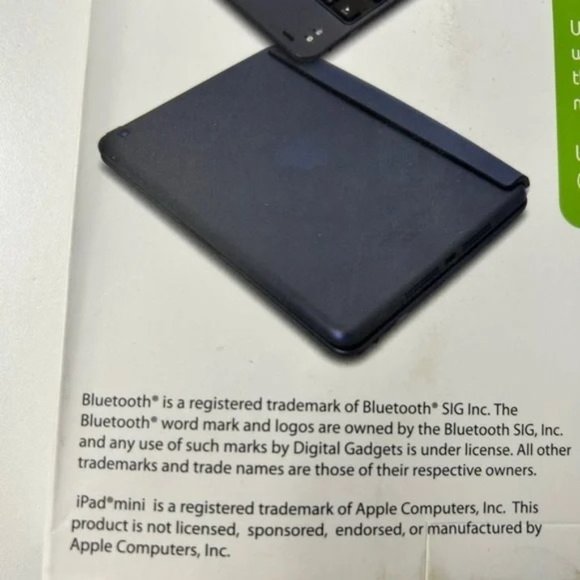 *SOLD* NIB Purple Ultra Thin - Bluetooth Keyboard for iPad Mini - Picture 5 of 10